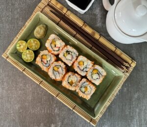 Low-Carb California Maki w Skinny 'Rice' - 600x520